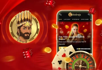 How to Join a Gaming Affiliate Program - red Khelraja logo, smartphone casino app