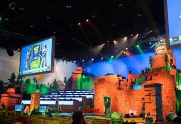 creator economy - fornite event stage design