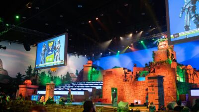 creator economy - fornite event stage design