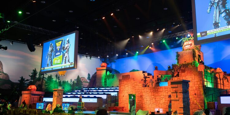 creator economy - fornite event stage design