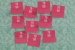 pink habit loop to do cards on leafy background