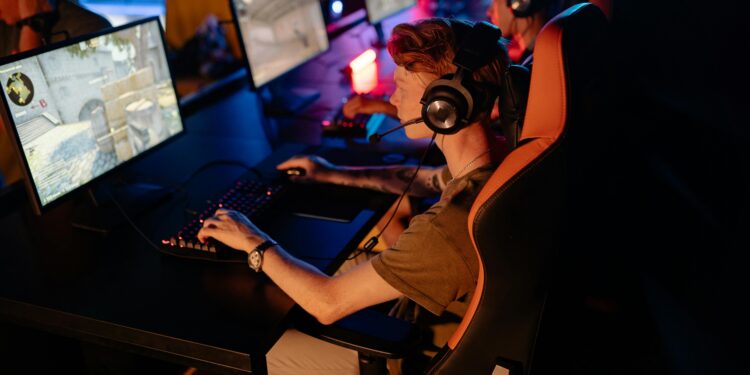 teenagers playing valorant on computers, valorant champions