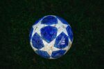 English Premier League blue ball with stars and adidas