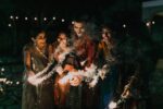a happy family celebrating diwali 2025