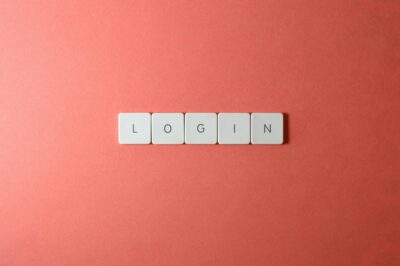 keyboard buttons spelling login for sso login
