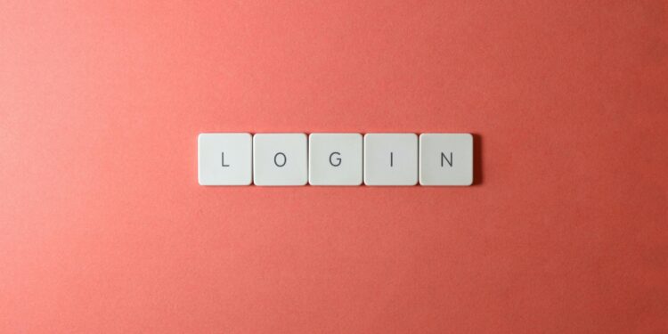 keyboard buttons spelling login for sso login