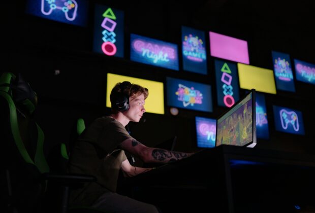 image of screens used for online entertainment