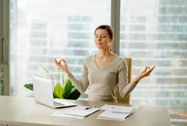 woman meditating on what is self regulation